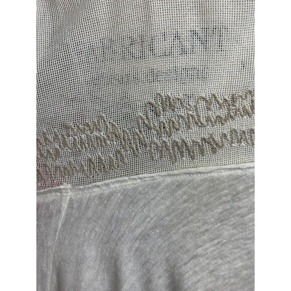 Free People Oversized Embroidered Tee Small Bohemian - Picture 7 of 11